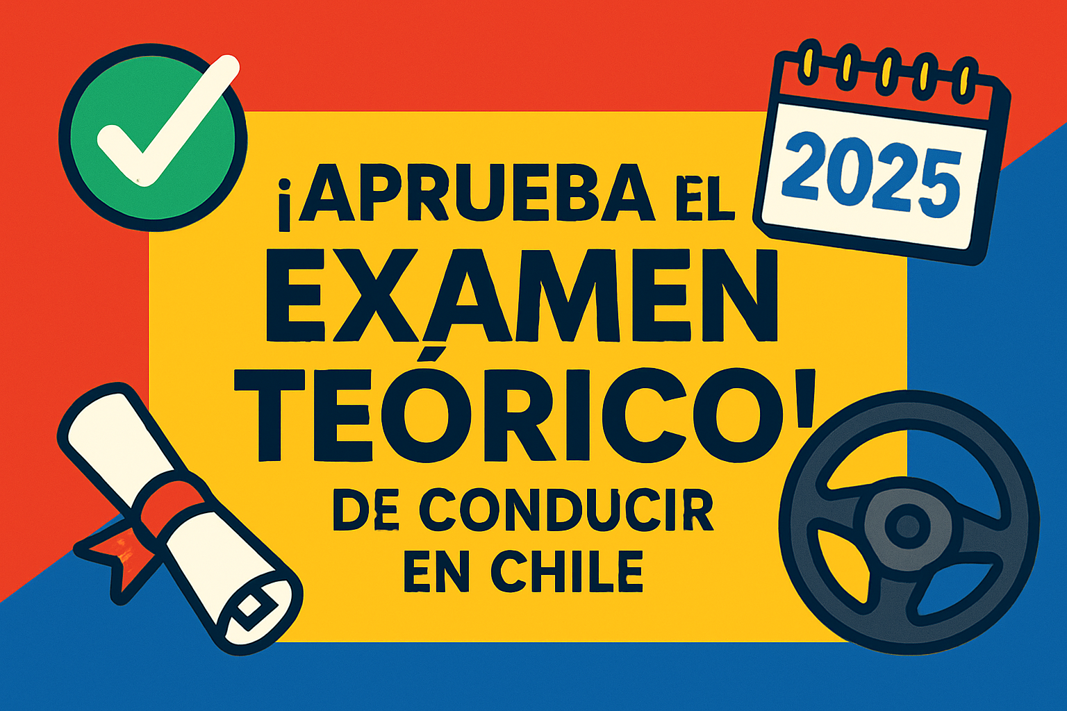 Estudiante preparándose para el examen teórico de conducir