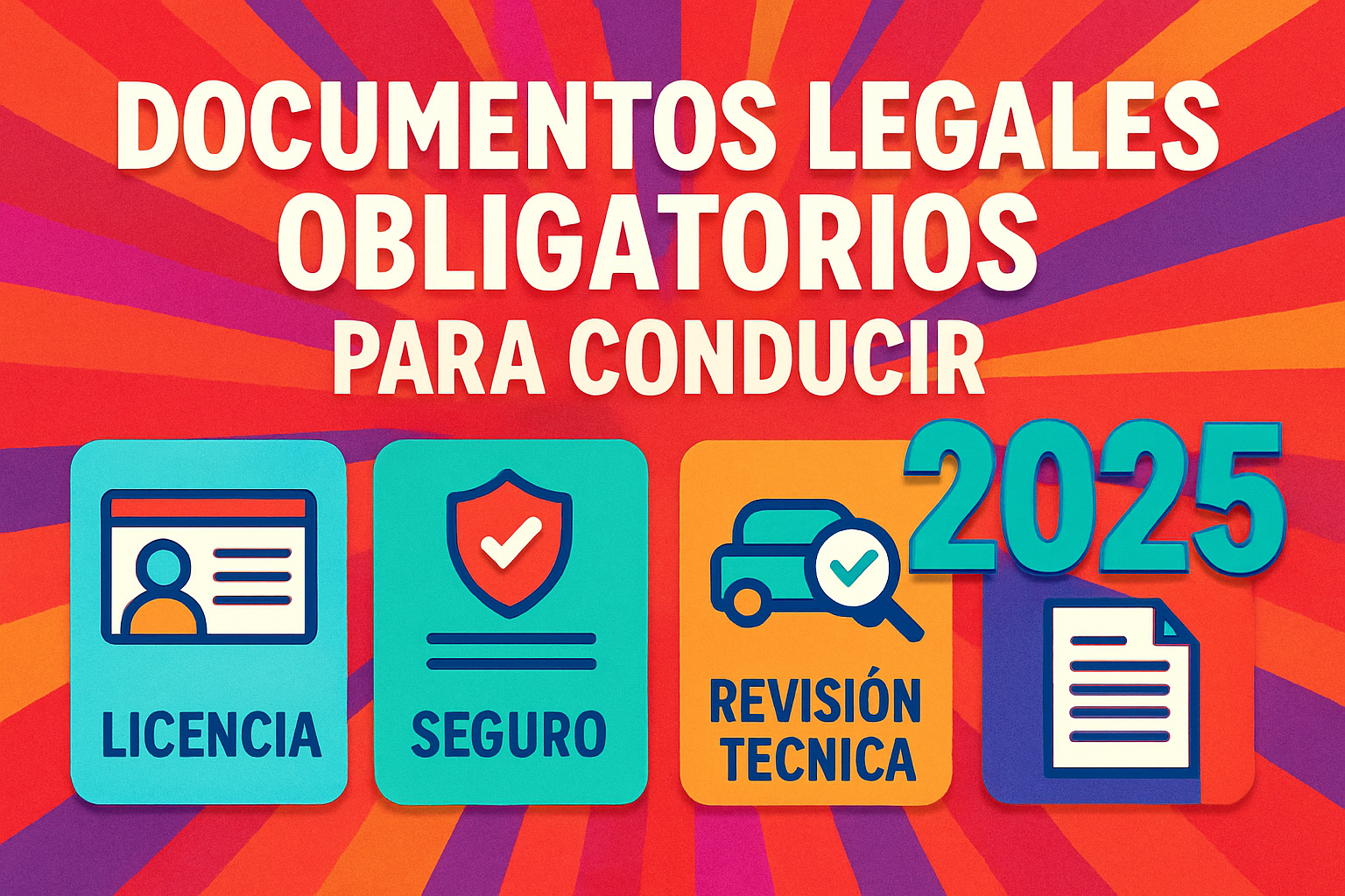 Documentos de auto y licencia solicitados en control policial