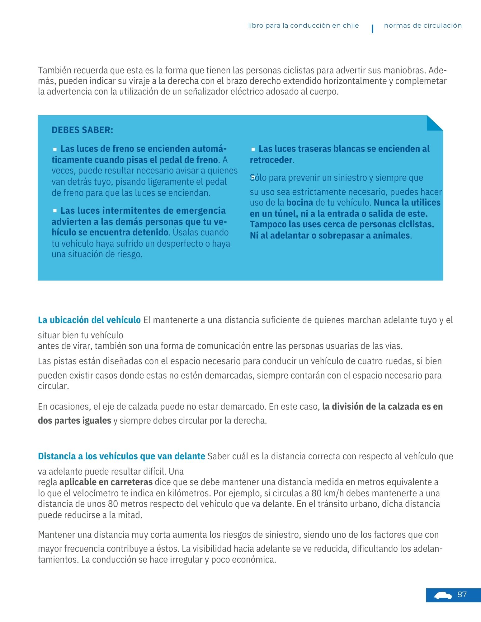 Obligación de ceder el paso
