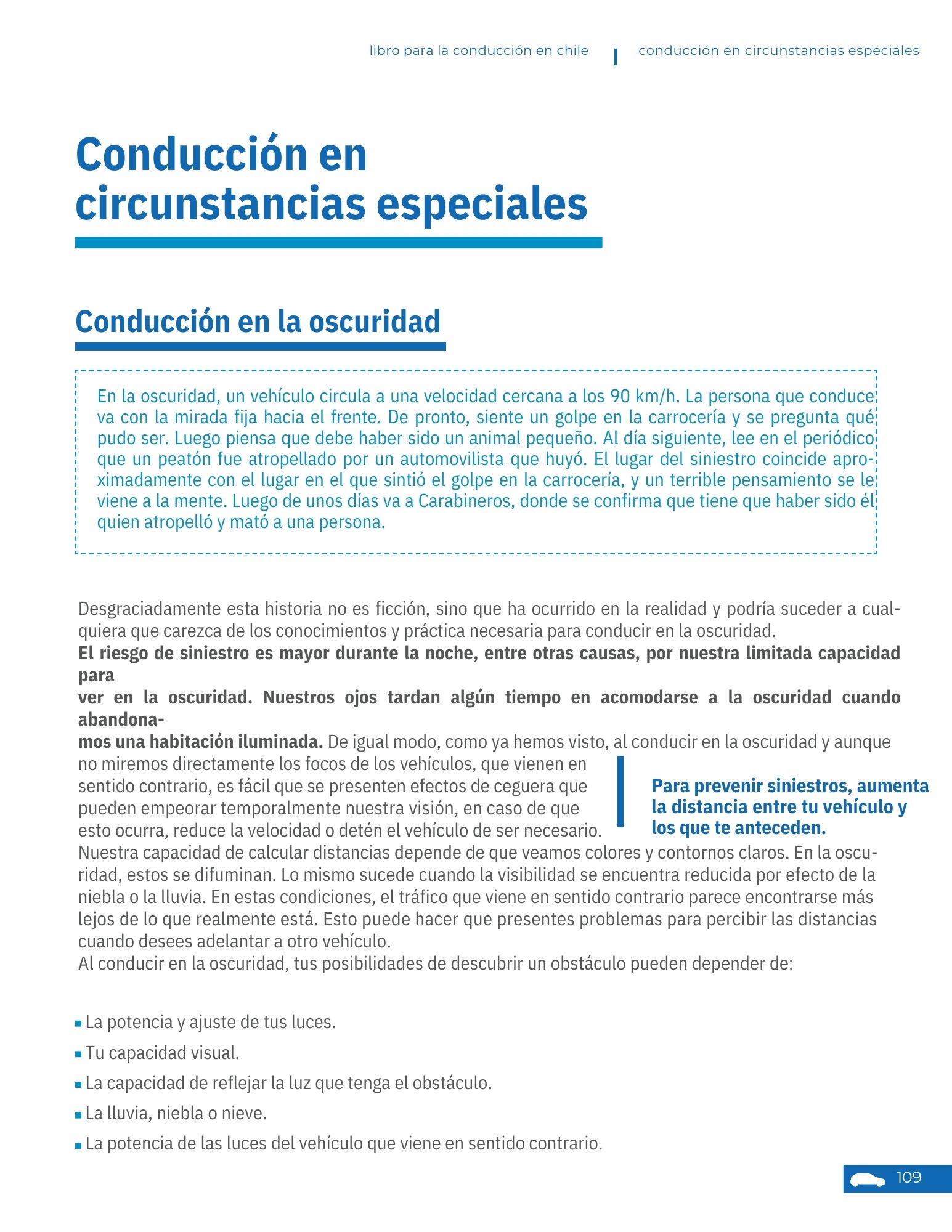Conducción en la oscuridad