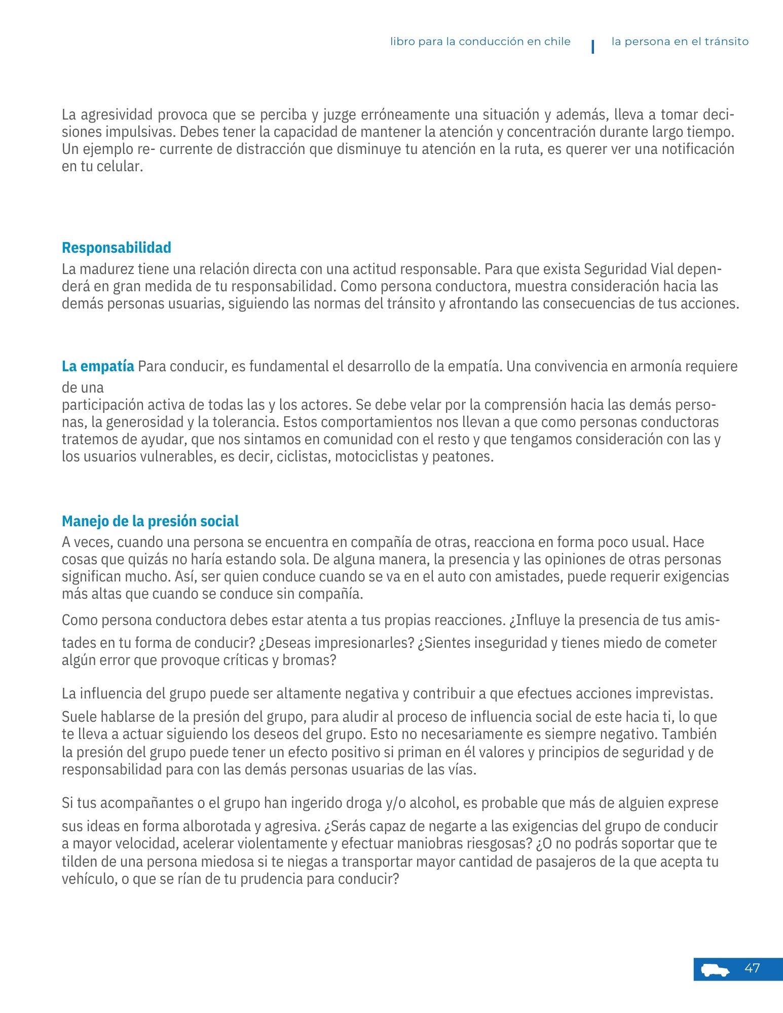 Página 12 - La persona en el tránsito