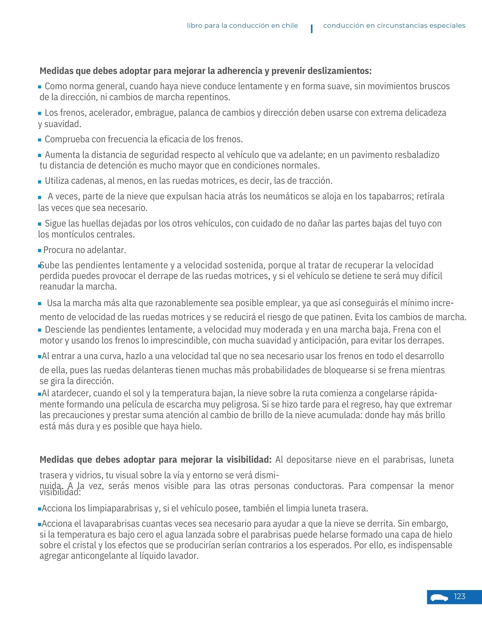 Página 16 - Conducción en circunstancias especiales