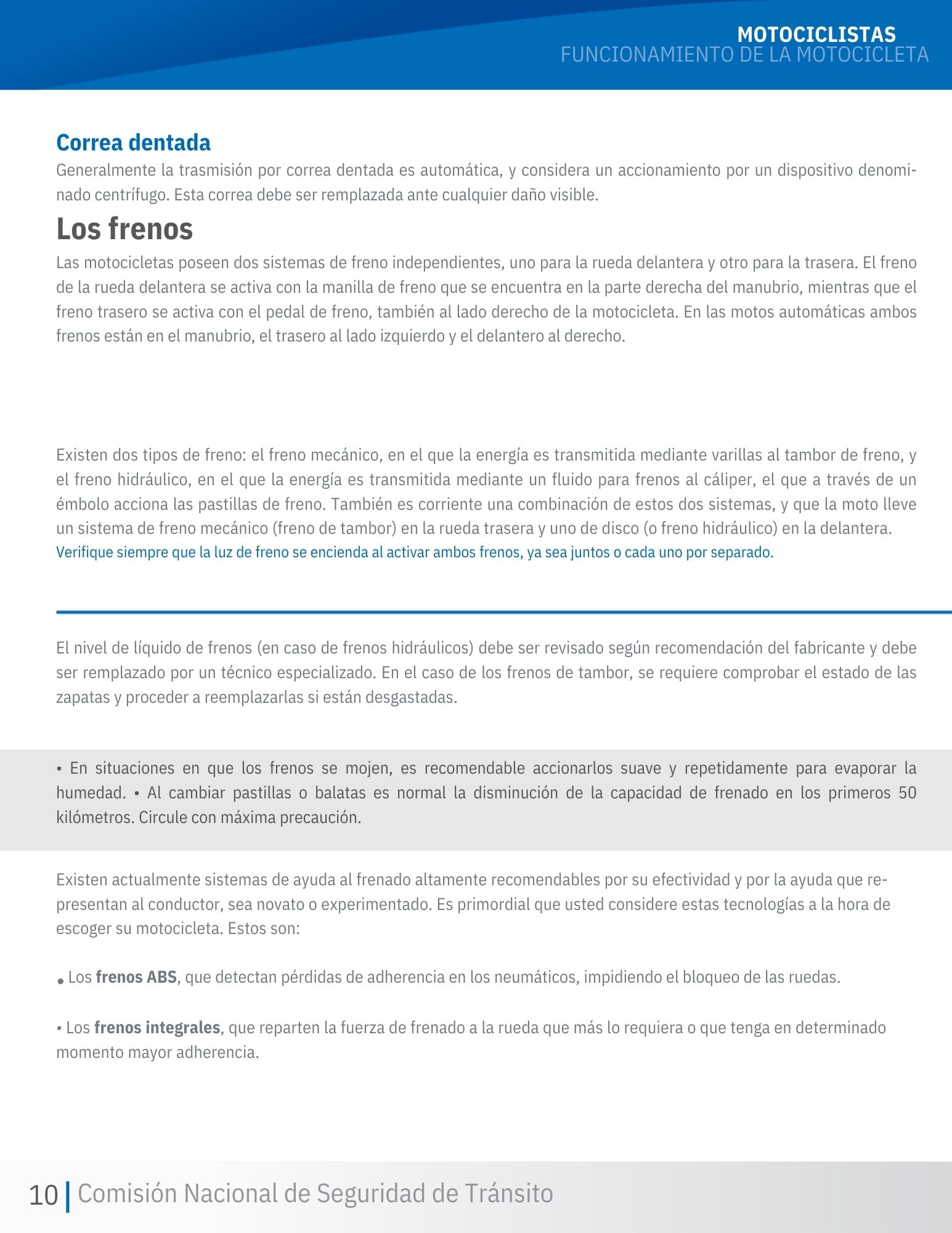 Página 6 - Funcionamiento de la Motocicleta